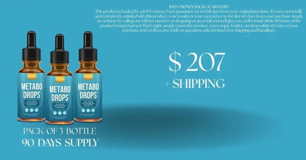 Metabo Drops Pricing 90-days supply with free shipping