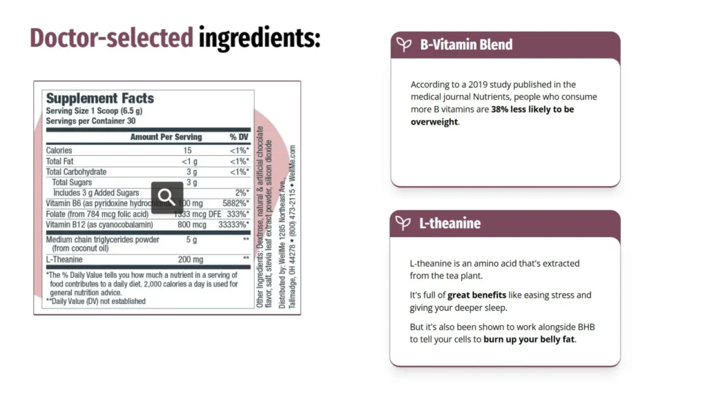 BioVanish ingrediants